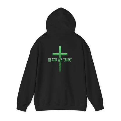 In God We Trust - Women's Christian Hoodie (Green Design)