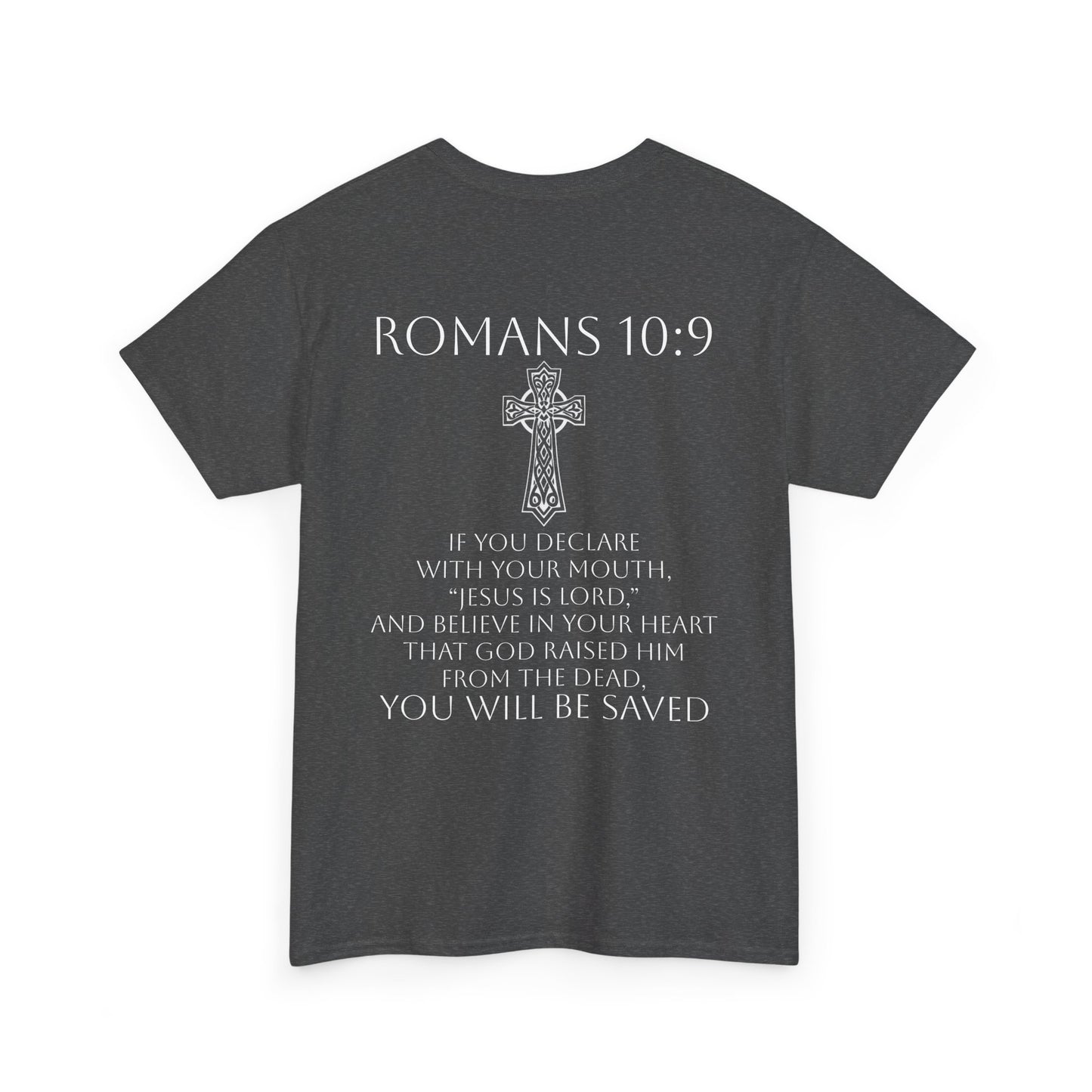 Women's Jesus is Lord Christian T-Shirt – Modern Cross Design (White Lettering)