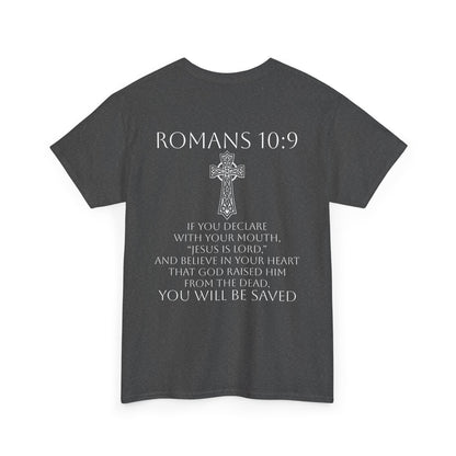 Women's Jesus is Lord Christian T-Shirt – Modern Cross Design (White Lettering)