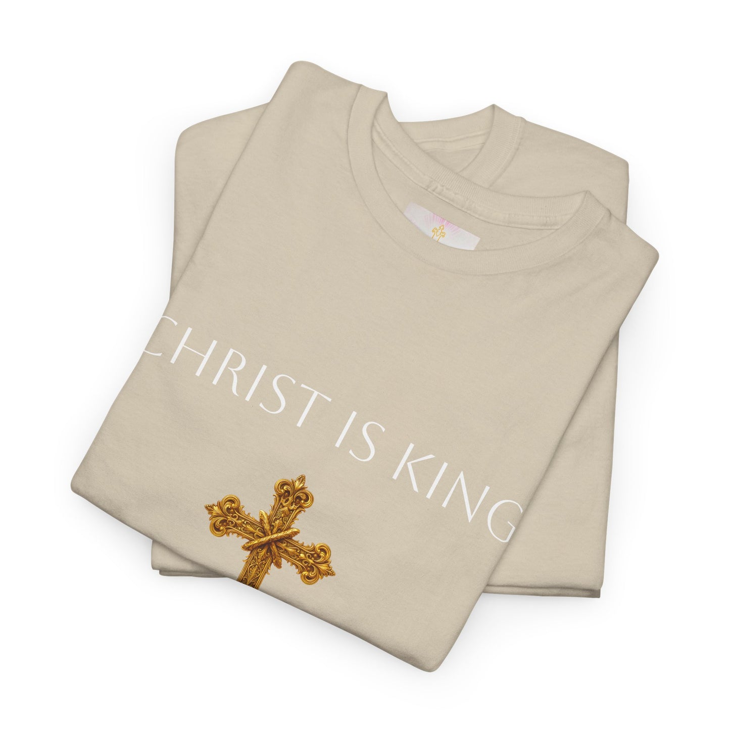 Christ is King Women’s Christian Tee (White Lettering)