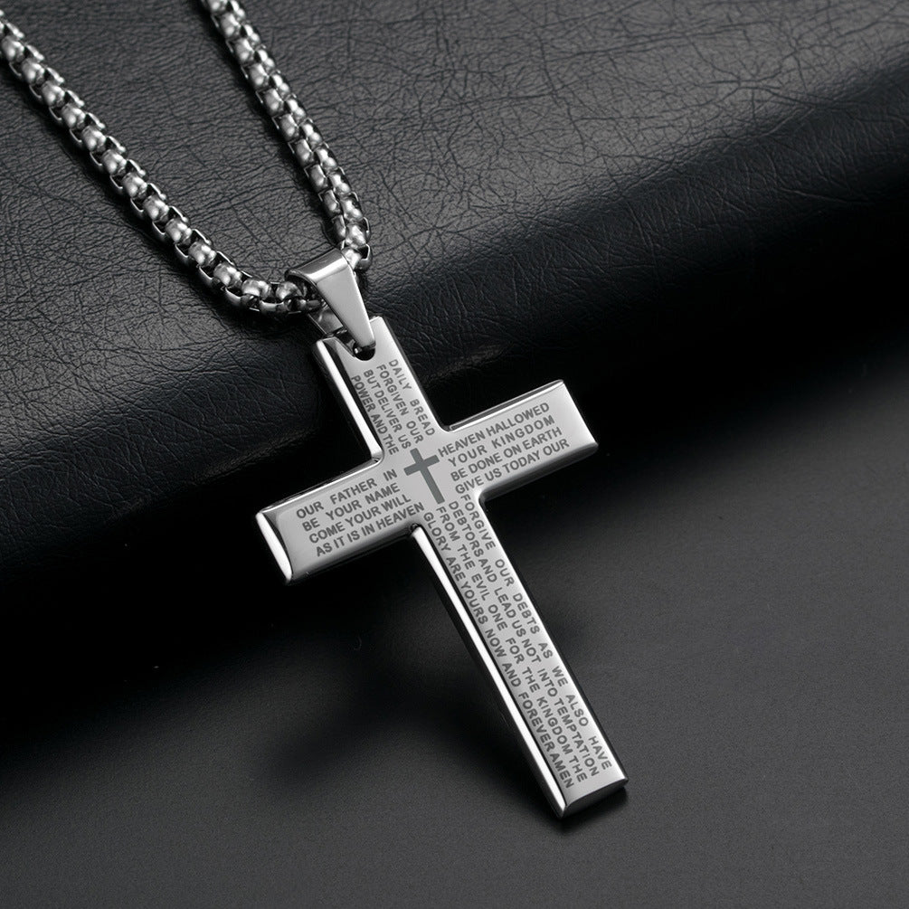 The Lord’s Prayer Cross Necklace