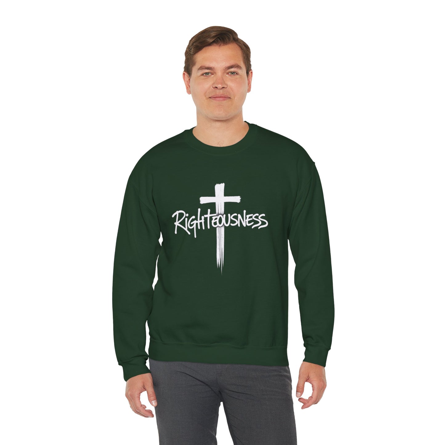Righteousness - Men's Christian Sweatshirt (Dark Colors)