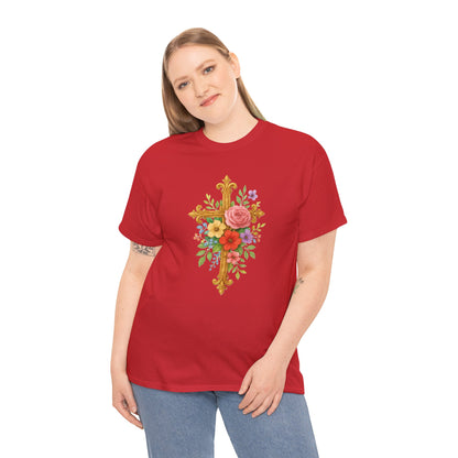Floral Cross Tee - Women's Christian Apparel