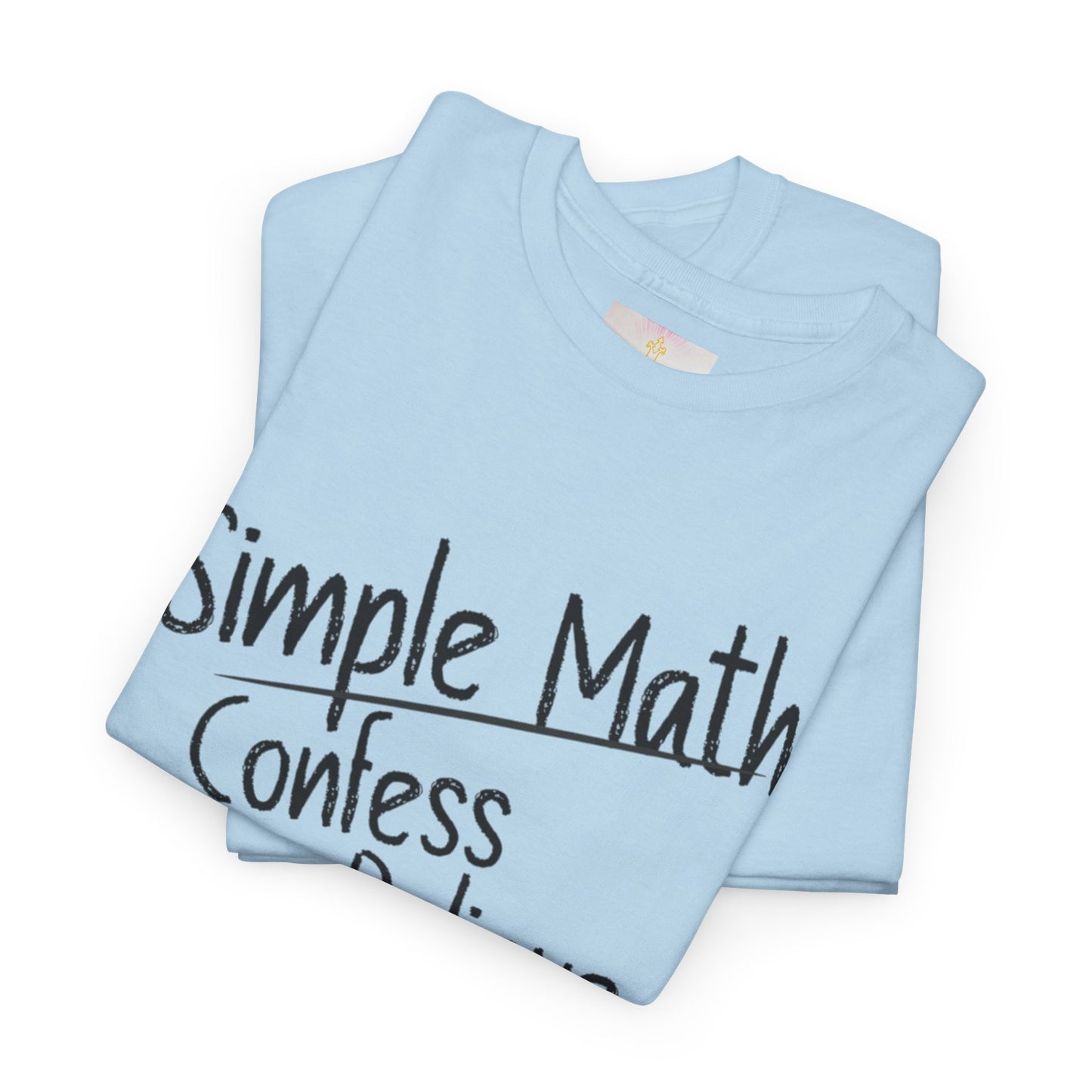 Simple Math of Salvation - Women’s Christian T-Shirt (Black Chalk)