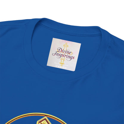 Men’s Romans 10:9 Christian T-Shirt – Jesus Is Lord & He Is Risen (Dark Lettering)