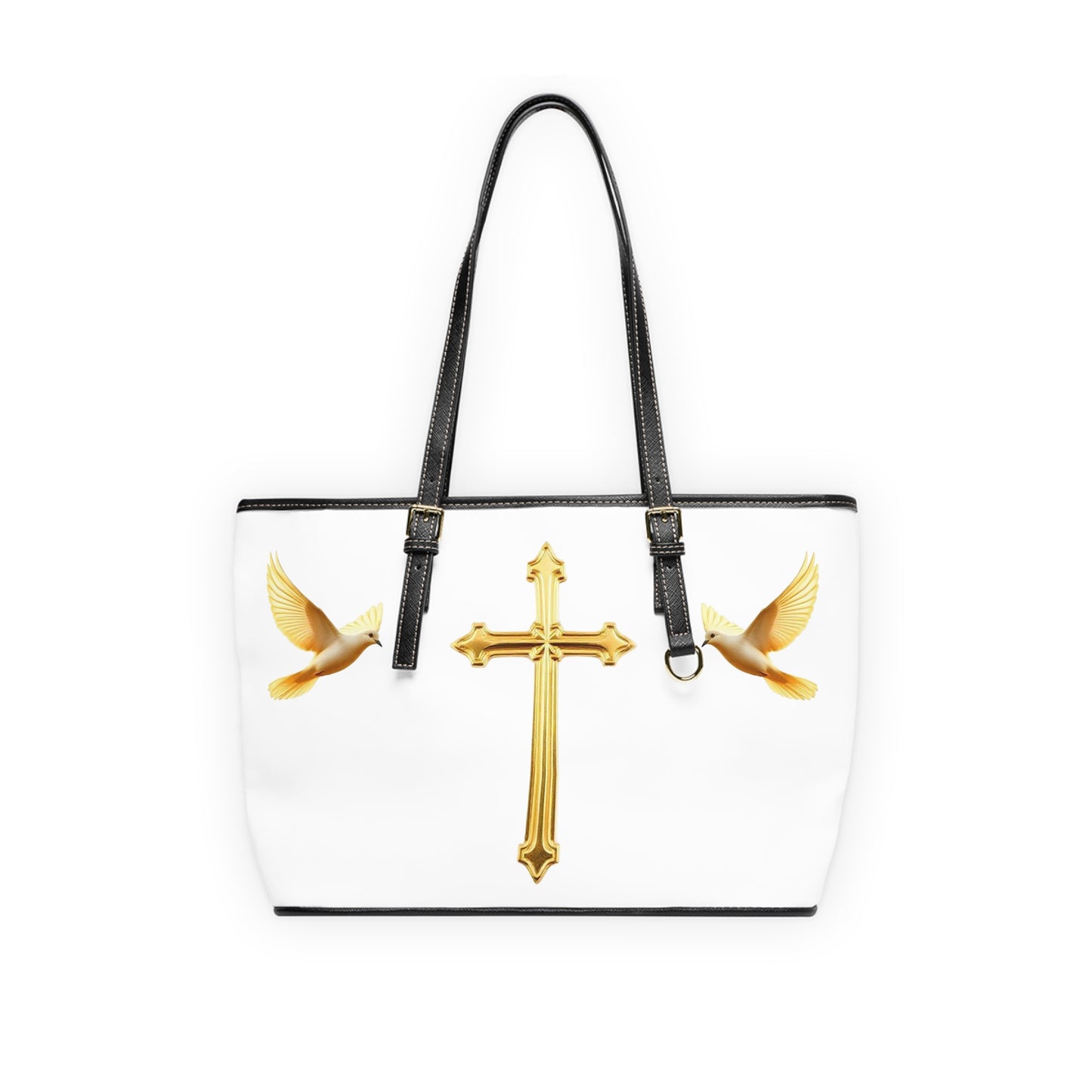 Faith, Peace, and Renewal Shoulder Bag in White