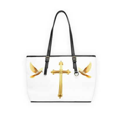 Faith, Peace, and Renewal Shoulder Bag in White
