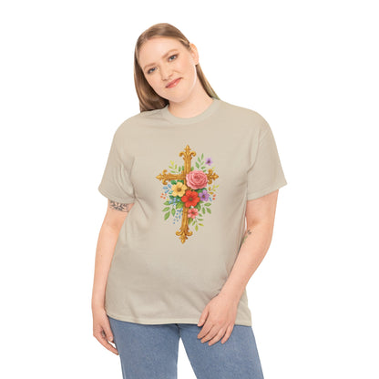 Floral Cross Tee - Women's Christian Apparel