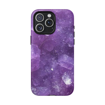 Spiritually Refined – Amethyst Crystal iPhone Magnetic Tough Case
