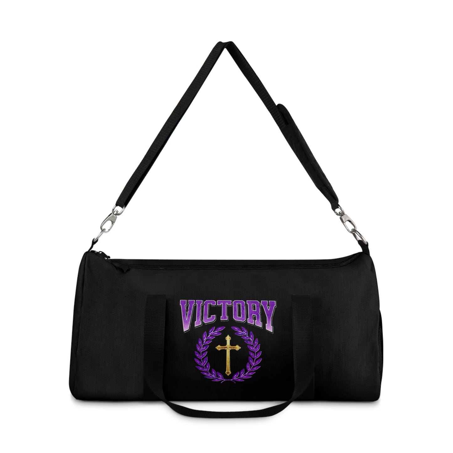 Victory in Every Step in Black – Duffel Bag