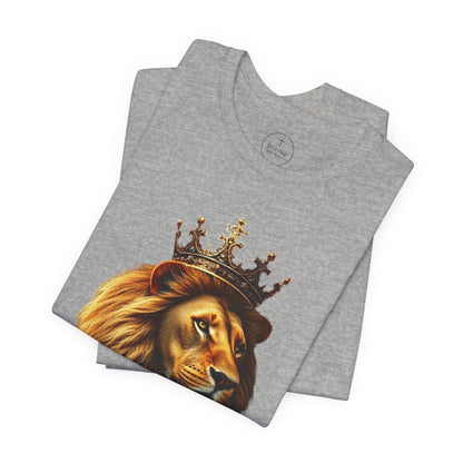 Christ is King Crowned Lion Tee – Inspirational Christian Shirt