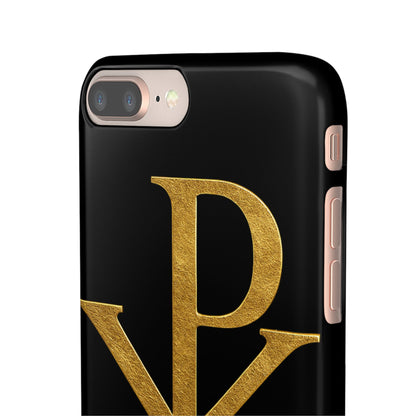Black Chi Rho Snap Case for iPhone – The Way, Truth & Life