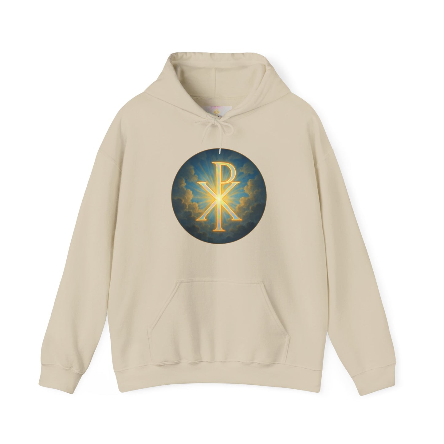 Women’s Christian Hoodie with Chi Rho – Historic Faith Symbol Pullover