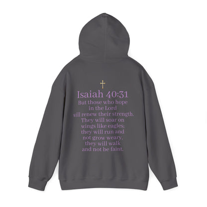 Men’s “Hope” Hoodie – Bold Scripture Pullover | Isaiah 40:31