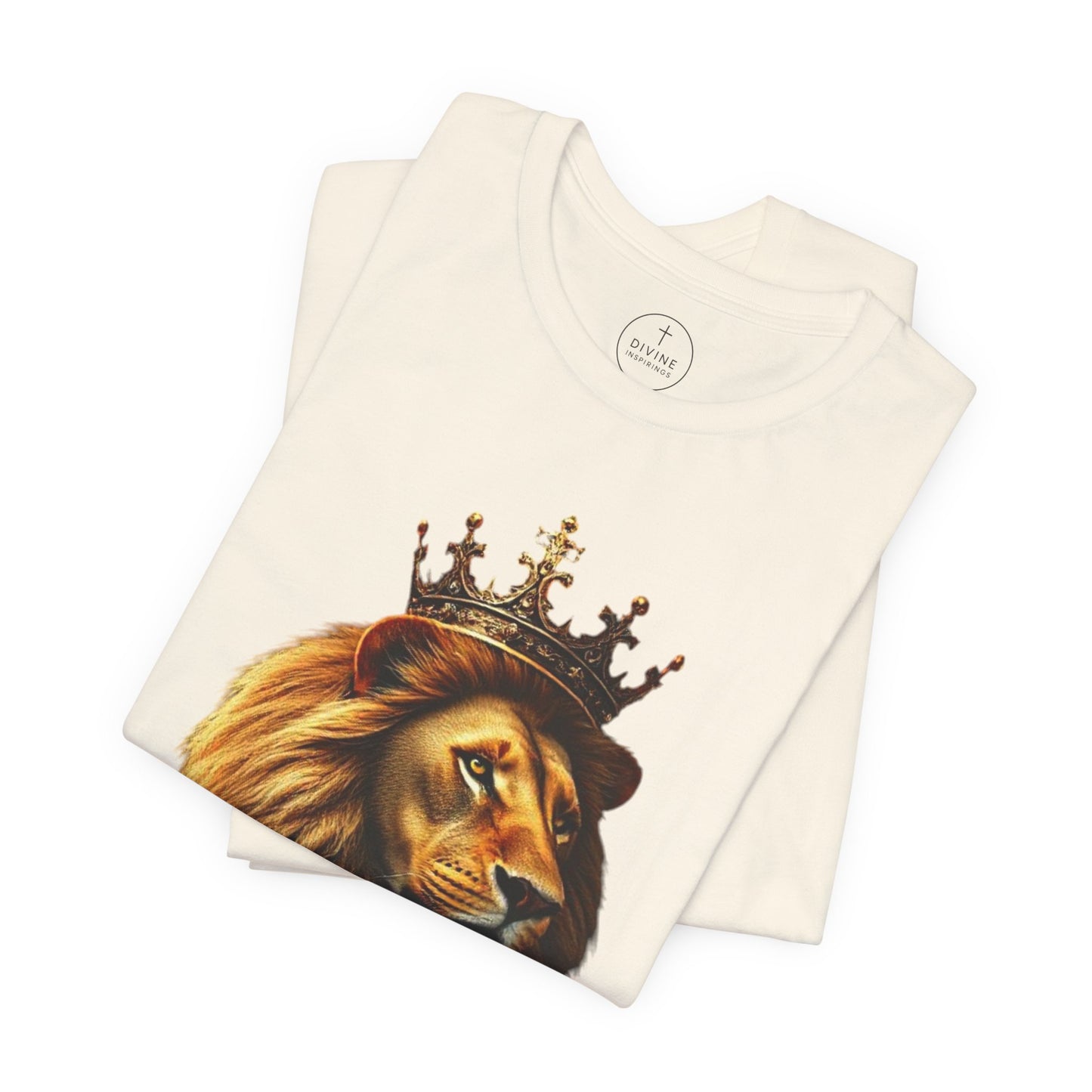 Christ is King Crowned Lion Tee – Inspirational Christian Shirt