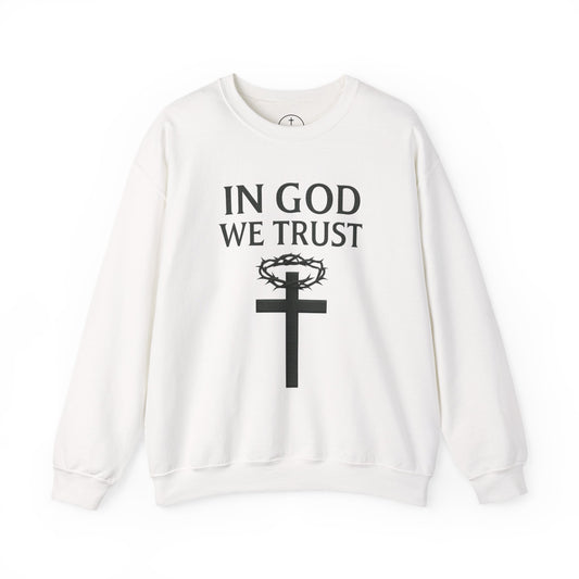 In God We Trust (Crown of Thorns) - Men’s Christian Sweatshirt