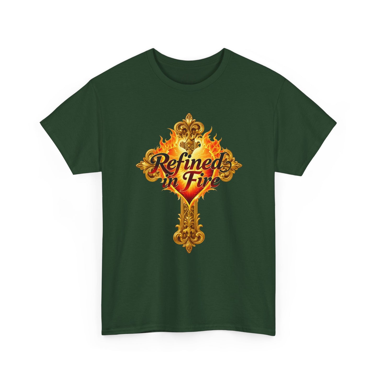 Refined in Fire — Men's Ornate Christian T-Shirt