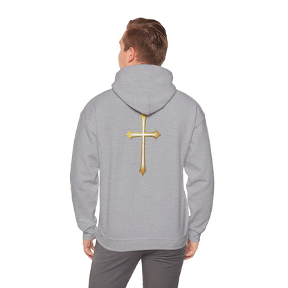 Gold Cross Men's Christian Hoodie