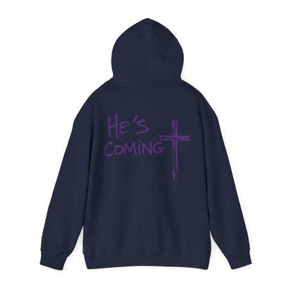 Awaiting Glory – "He's Coming" Women's Christian Hoodie