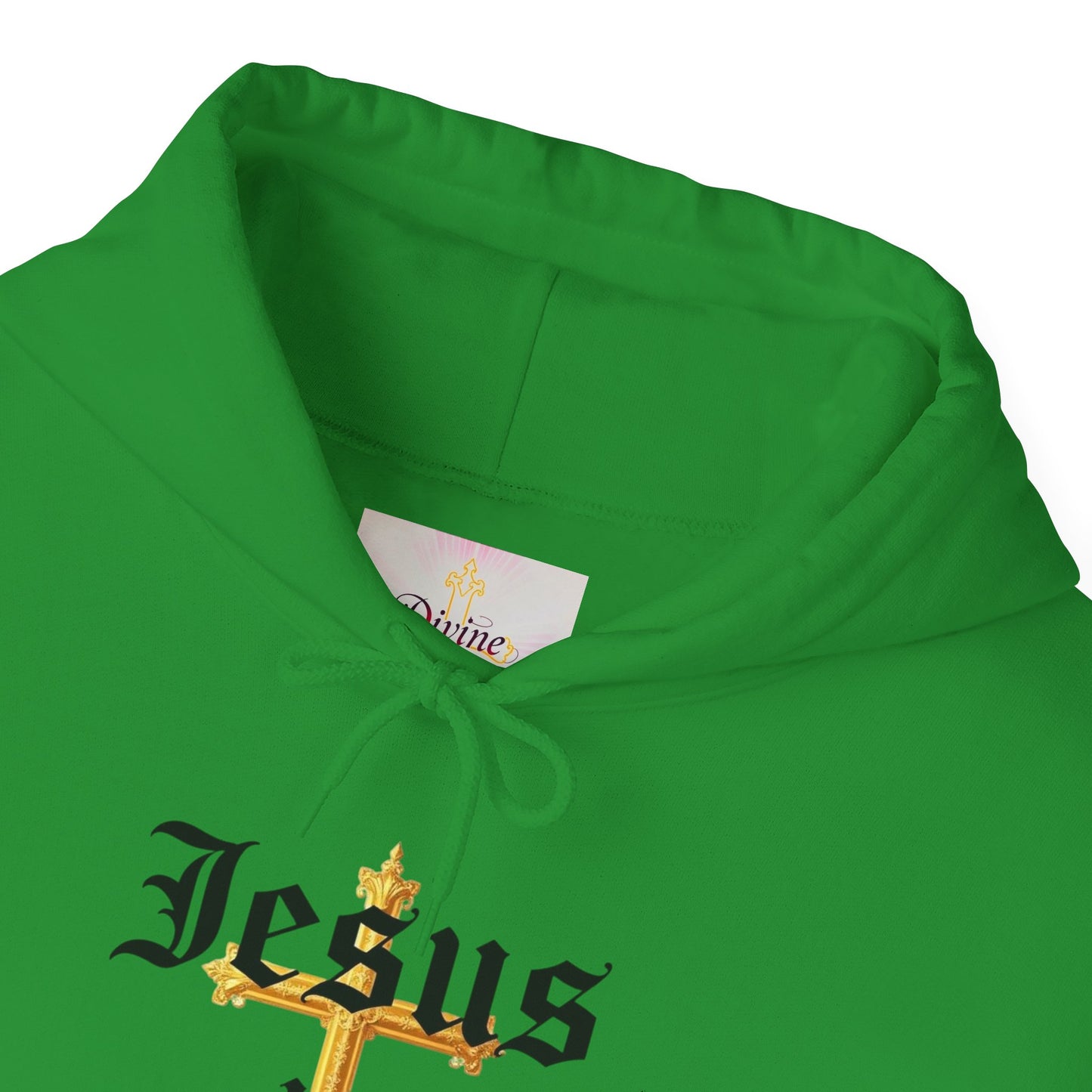 Men’s “Jesus is Lord” Christian Hoodie – Bold Cross Faith Pullover