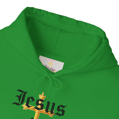 Women’s “Jesus is Lord” Christian Hoodie – Faith Statement Pullover with Cross