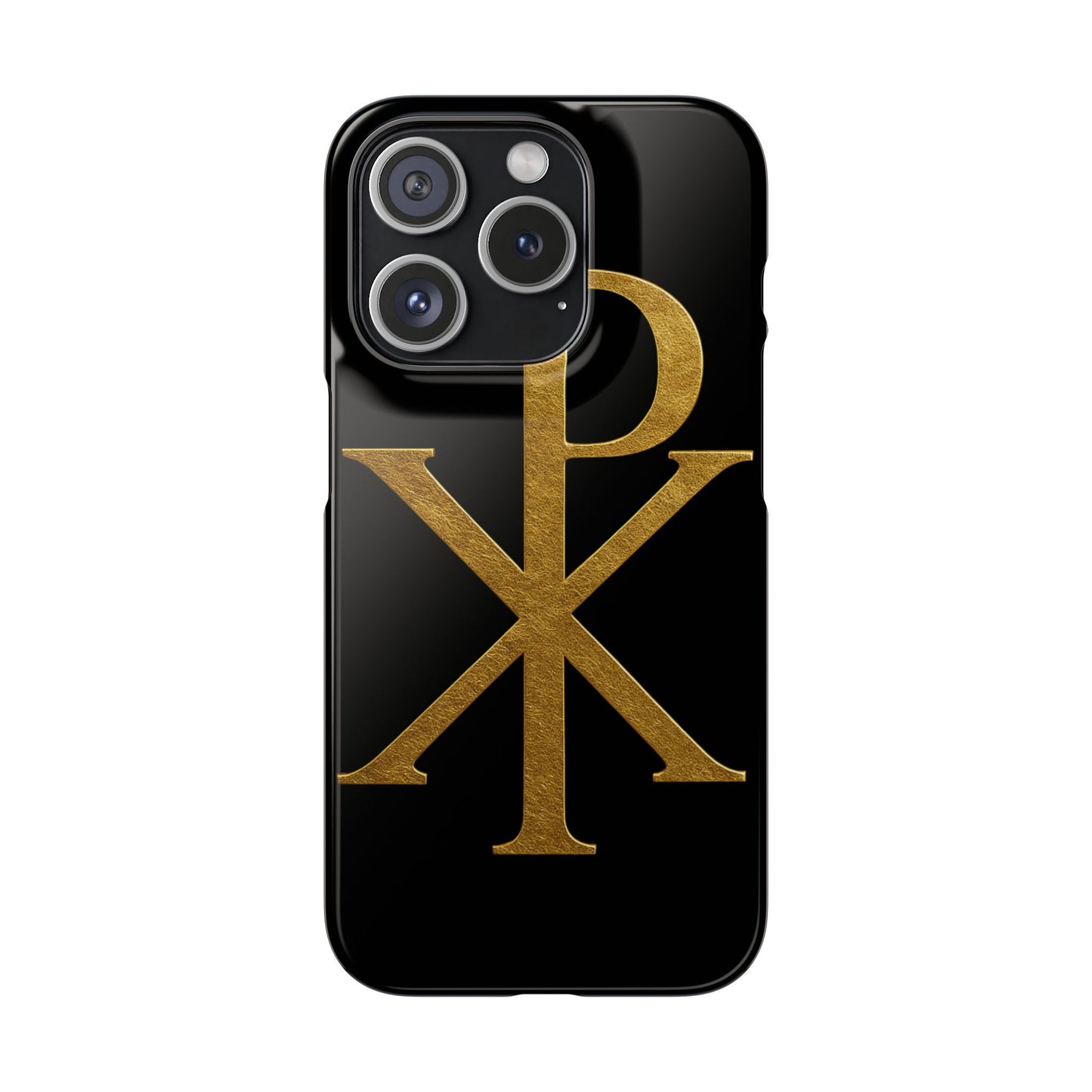 Black Chi Rho Snap Case for iPhone – The Way, Truth & Life