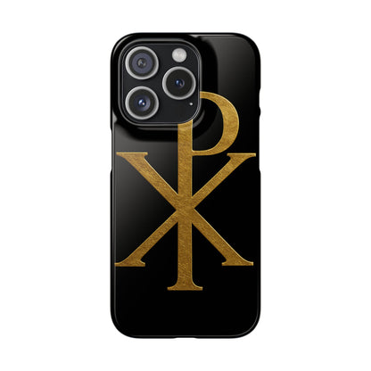 Black Chi Rho Snap Case for iPhone – The Way, Truth & Life