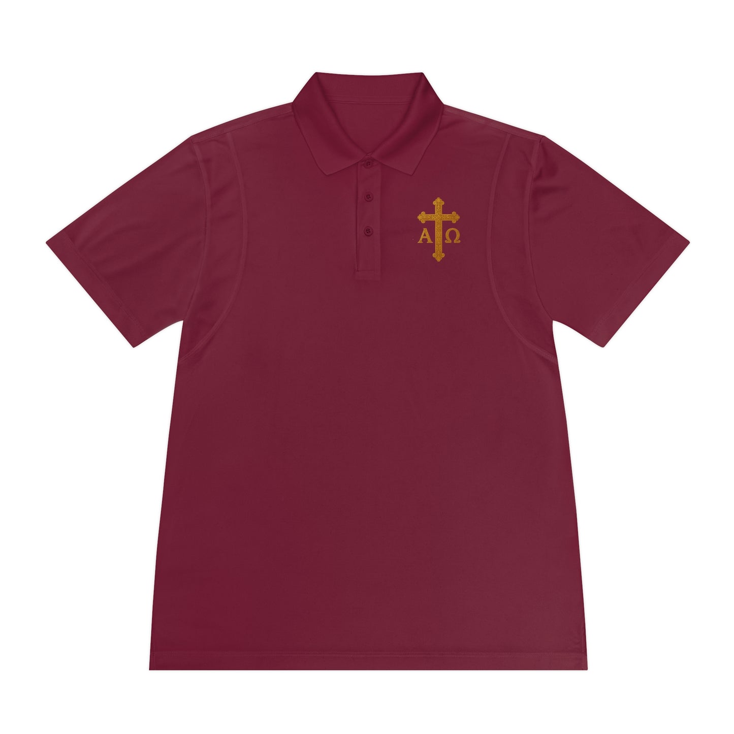 Men’s Alpha & Omega Polo Shirt – Faith from Beginning to End