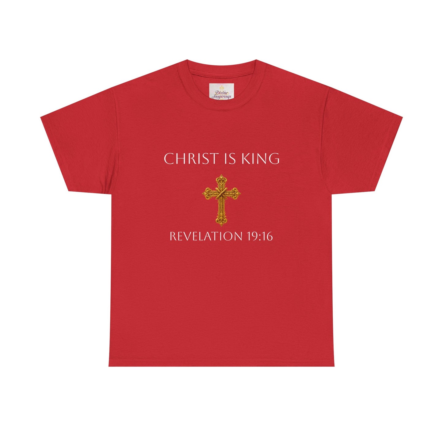Christ is King Women’s Christian Tee (White Lettering)