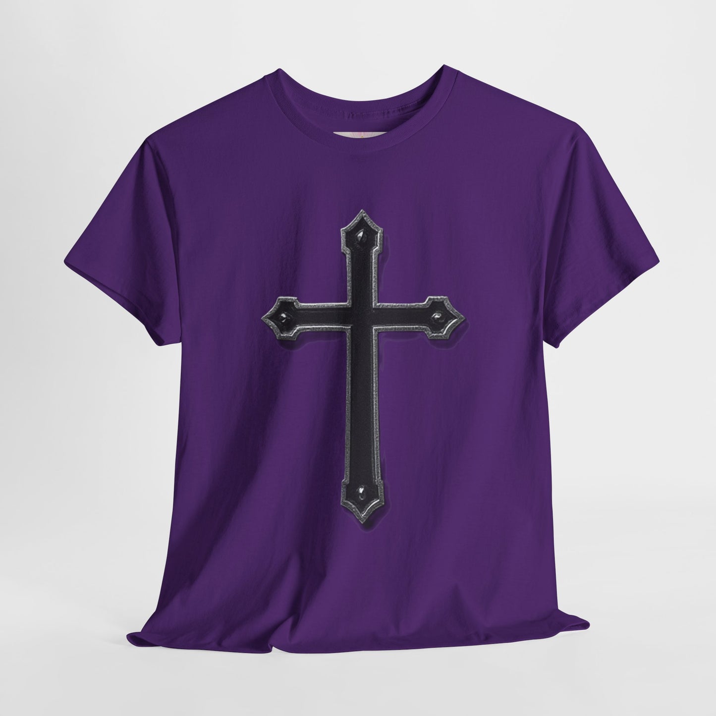 Warrior’s Cross Men’s Christian T-Shirt – Black Cross | Ephesians 6:11