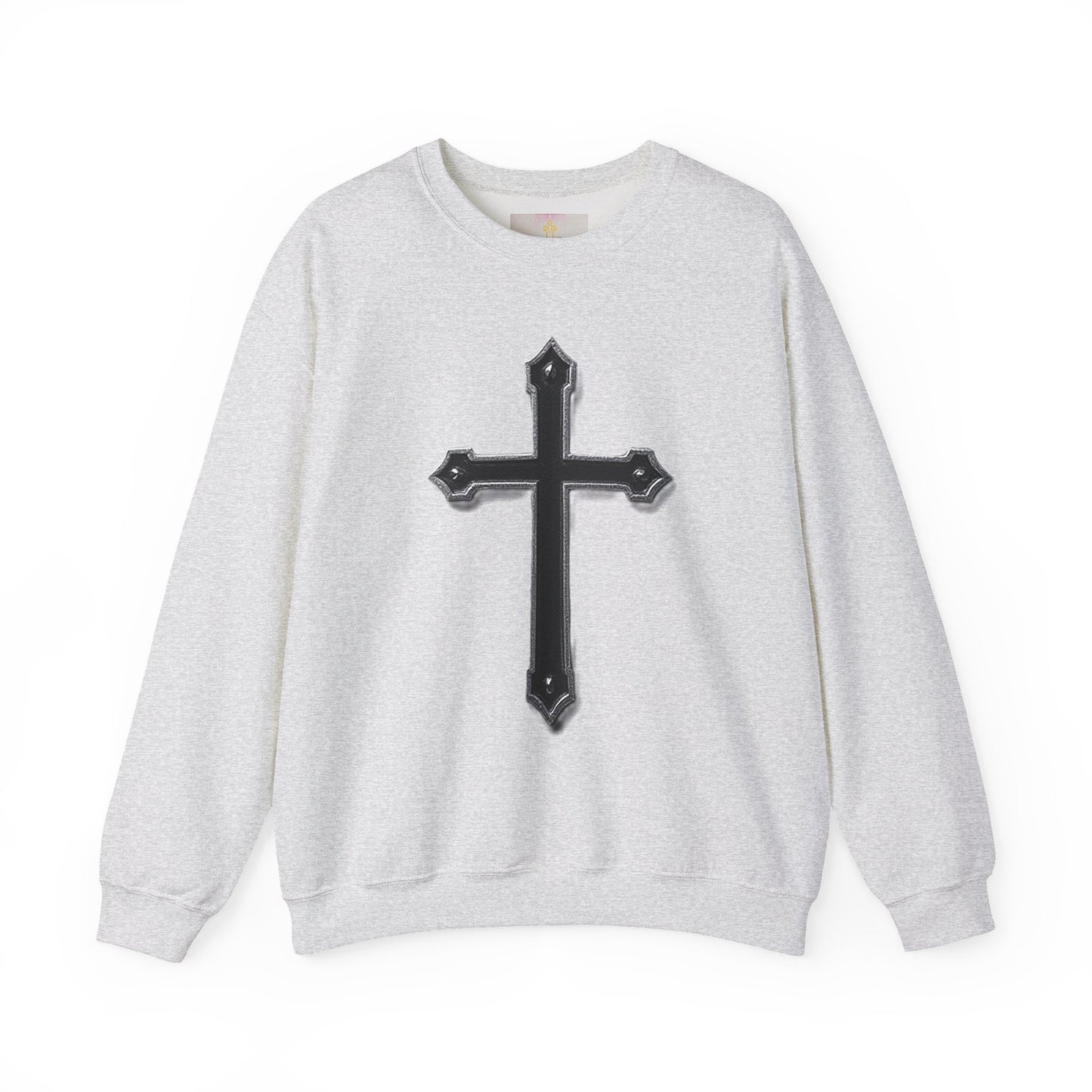 Warrior’s Black Cross Men’s Christian Sweatshirt | Ephesians 6:11