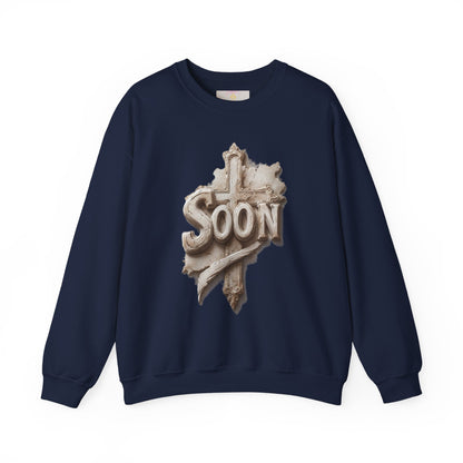 “Soon” Cross Men’s Christian Sweater – Living Testimony