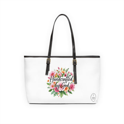 “Handcrafted by God” Floral Faith Shoulder Bag – Uniquely Made with Purpose