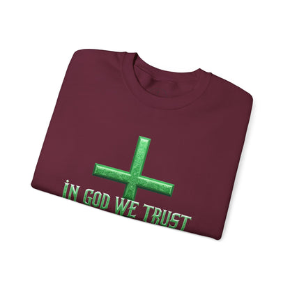 In God We Trust (Matrix)– Women’s Christian Sweatshirt