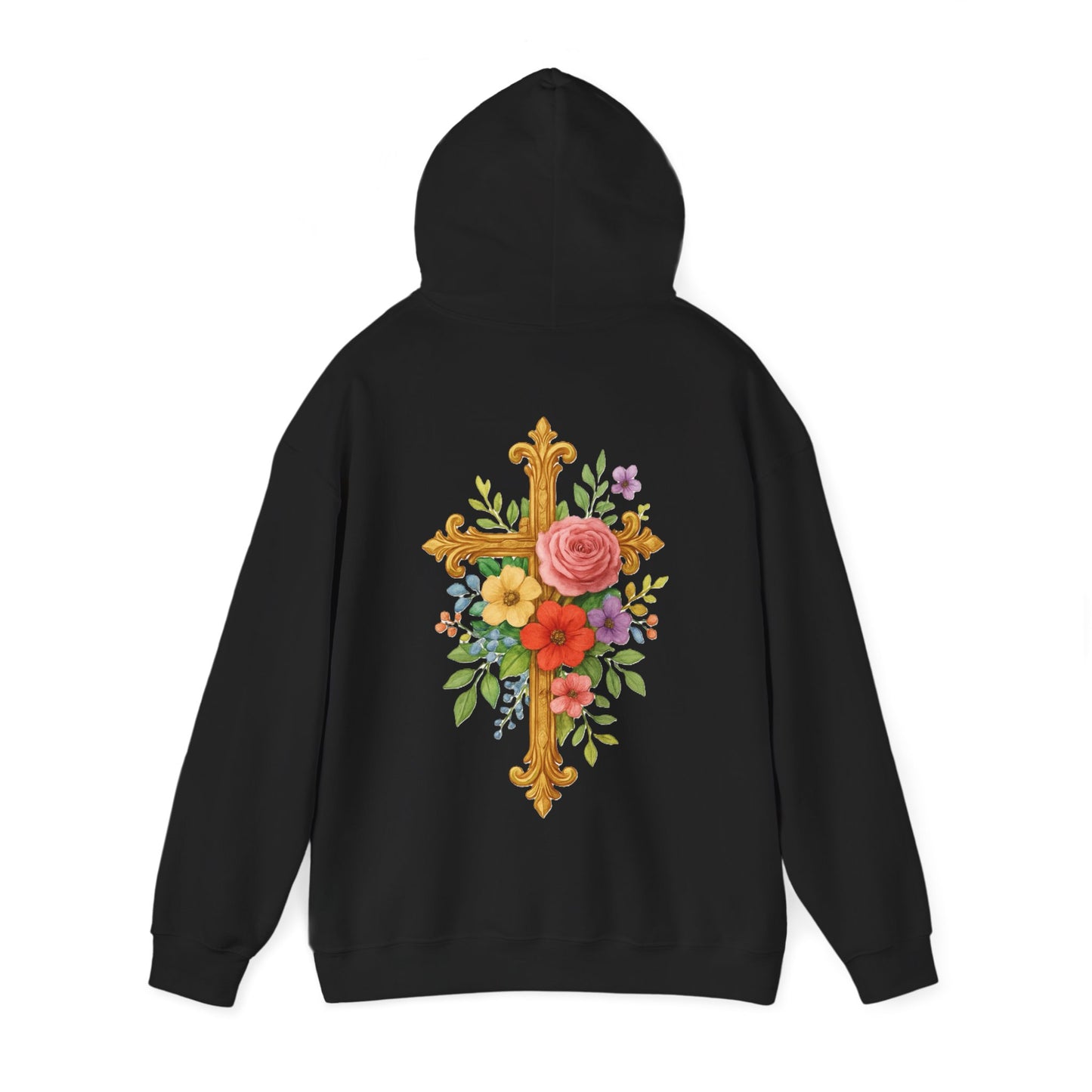 Floral Cross Women’s Hoodie – Wrapped in His Love