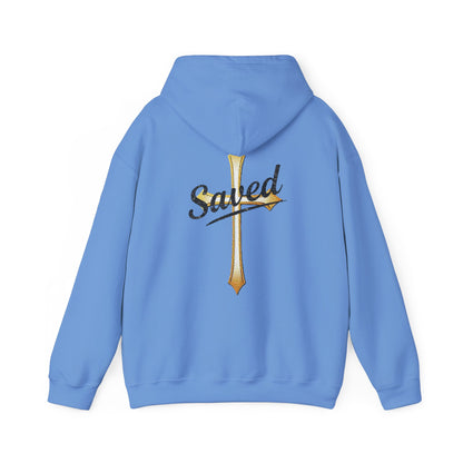Saved Women’s Hoodie – Christian Faith Hoodie with Cross & John 3:16