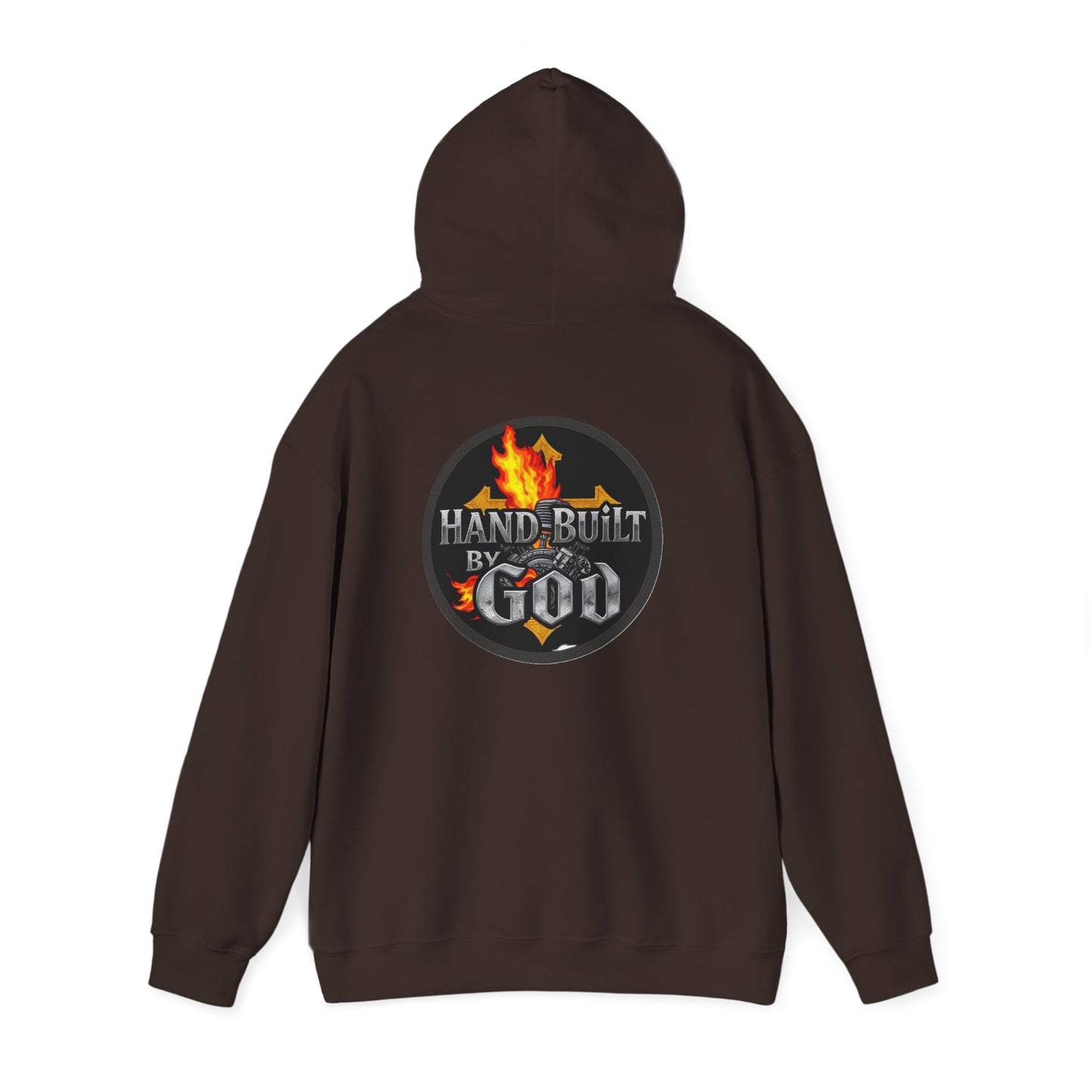 Hand Built By God - Bold Christian Men’s Hoodie