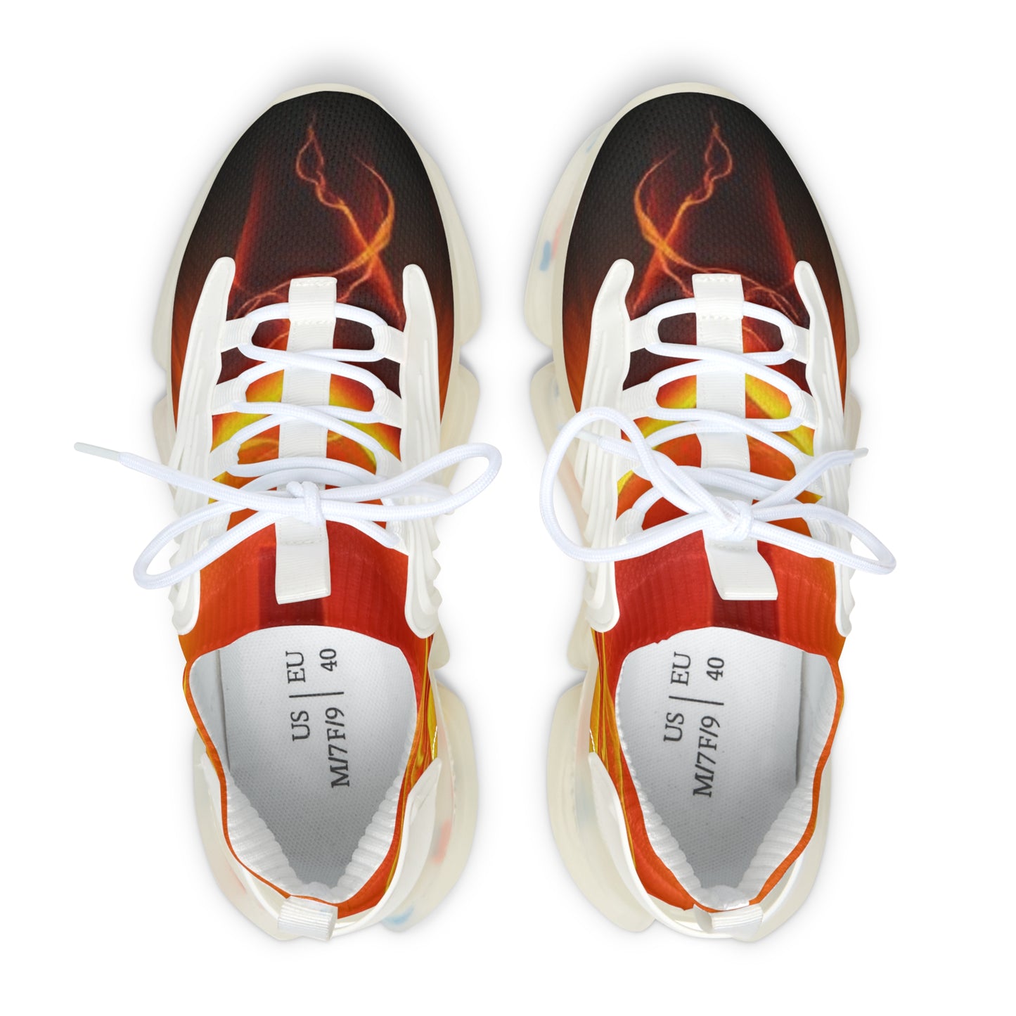 Faith Ablaze – Women’s Inspirational Flame Sneakers