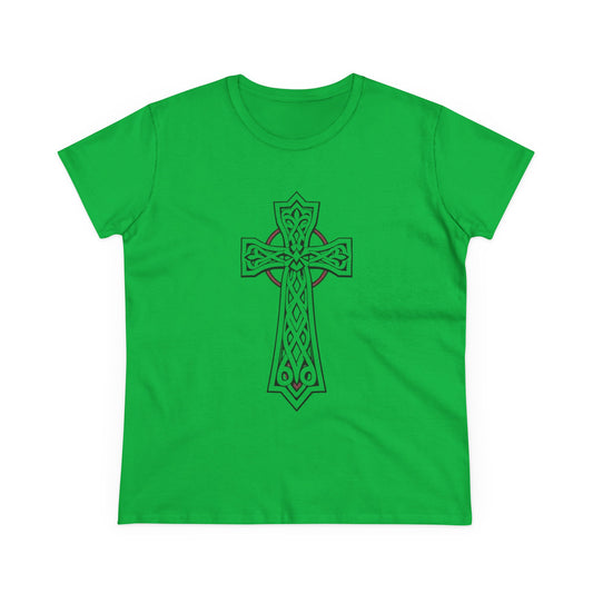 Rooted Grace | Women’s Celtic Cross Tee