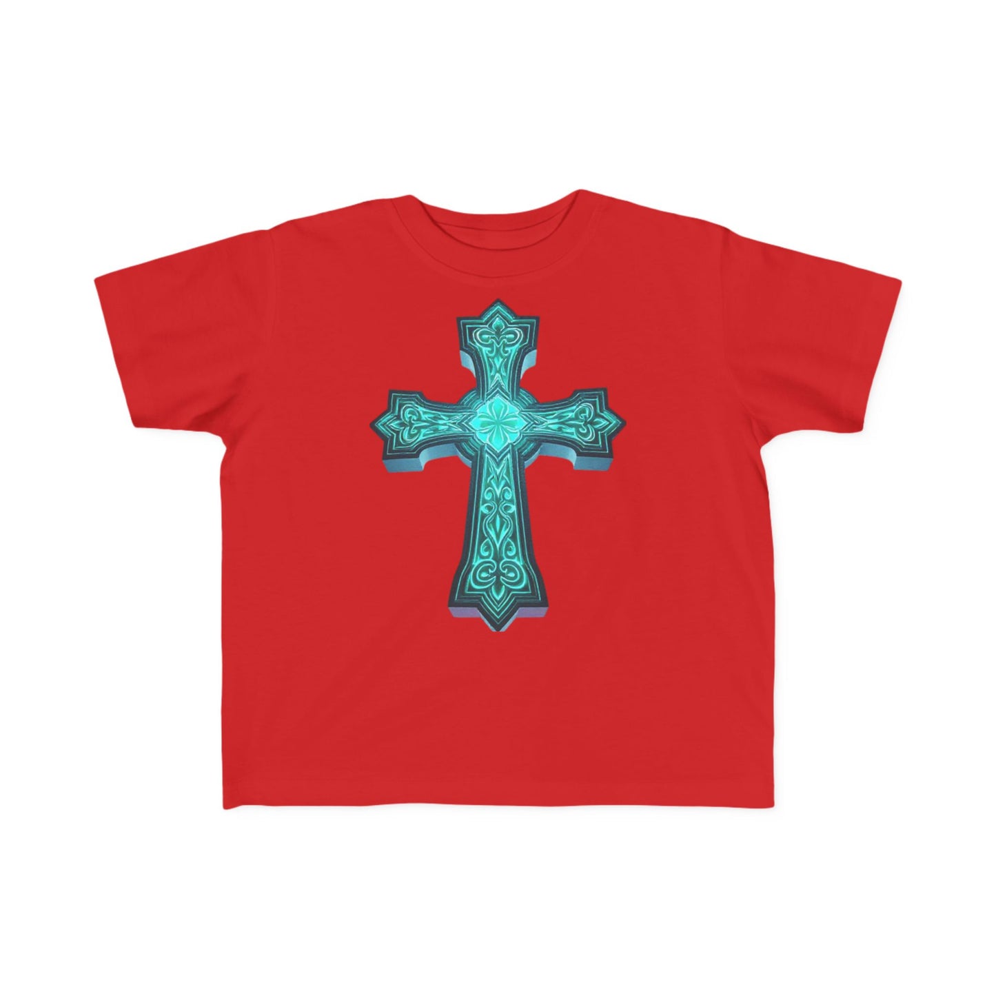 Shine Bright – Toddler Tee with Glowing Cross of Faith