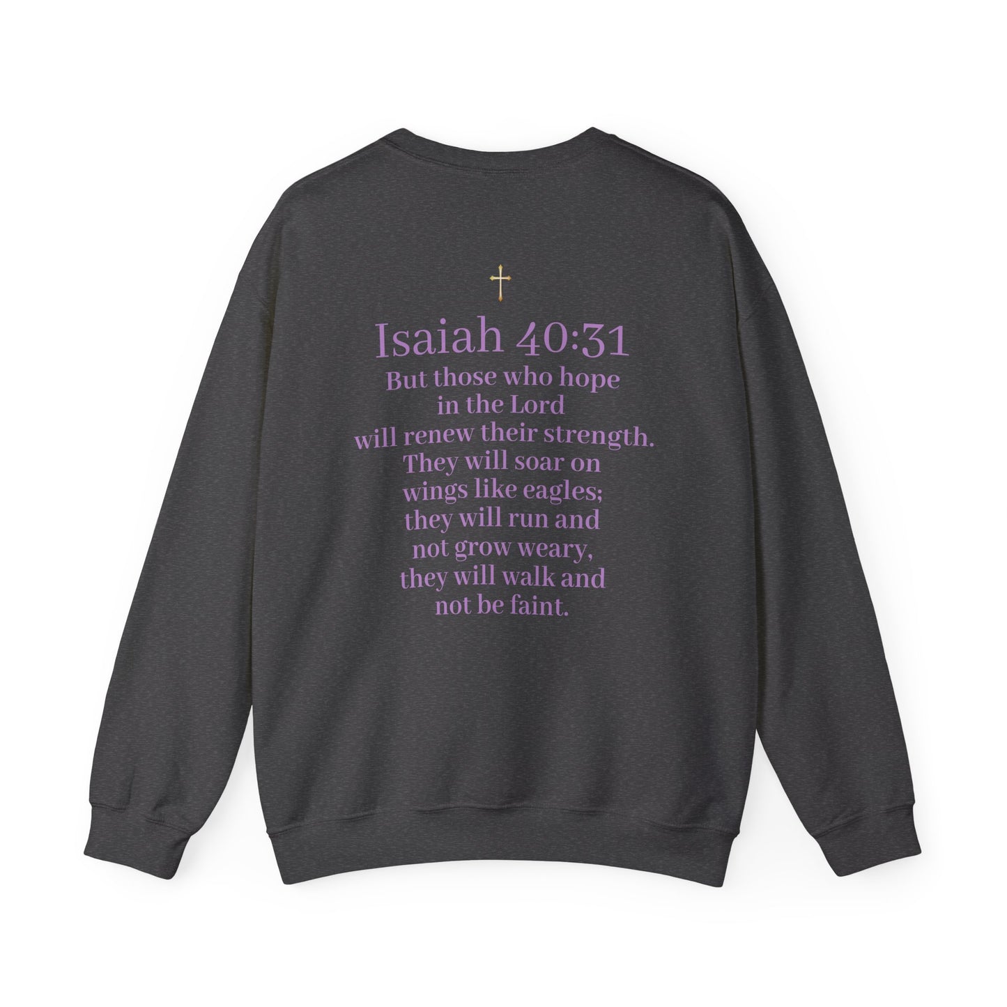 Men’s “Hope” Sweatshirt – Bold Scripture Hoodie | Isaiah 40:31