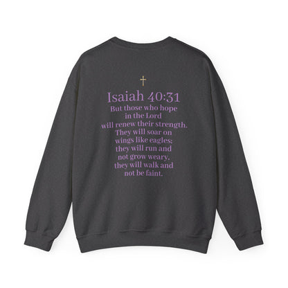 Men’s “Hope” Sweatshirt – Bold Scripture Hoodie | Isaiah 40:31