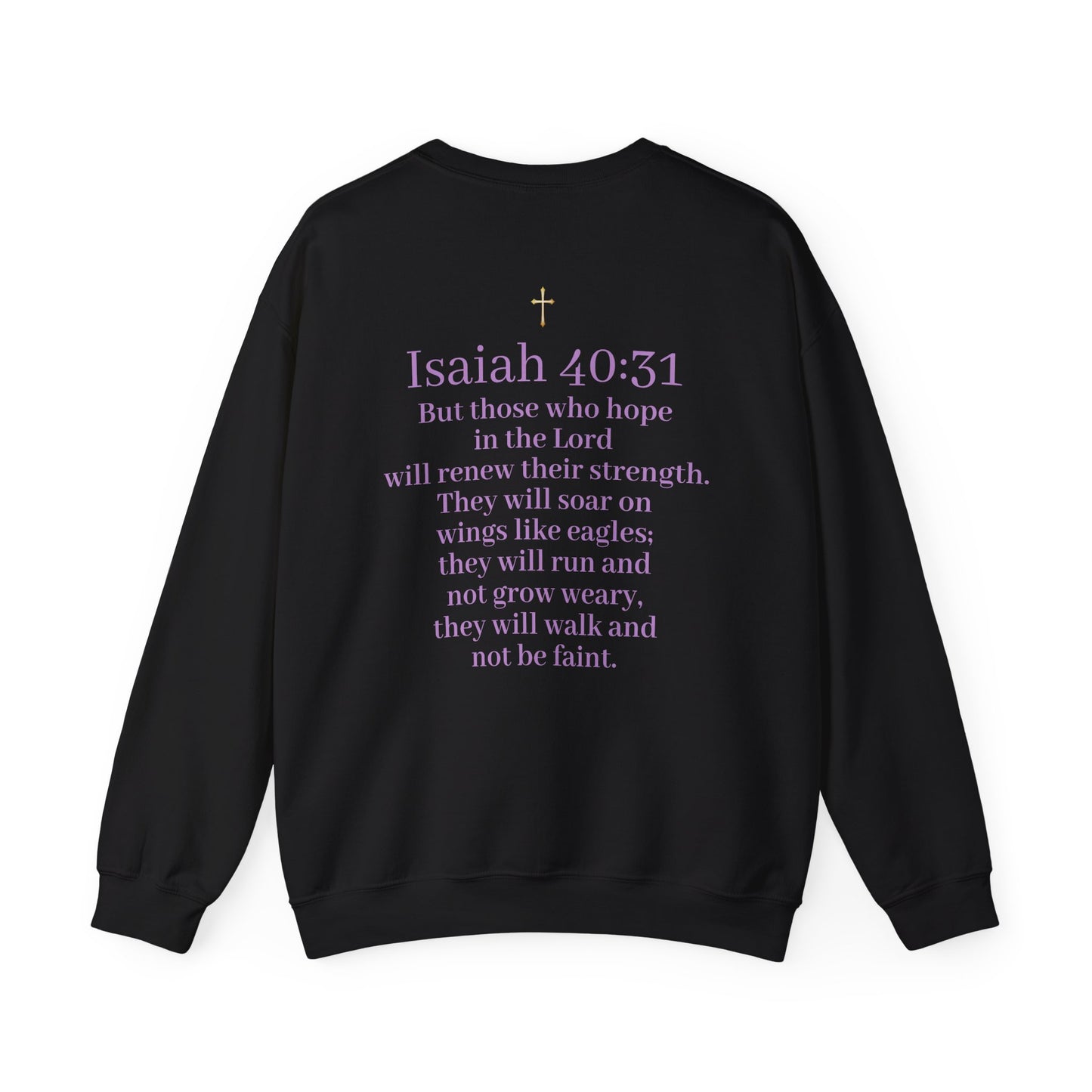 Men’s “Hope” Sweatshirt – Bold Scripture Hoodie | Isaiah 40:31