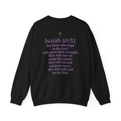 Men’s “Hope” Sweatshirt – Bold Scripture Hoodie | Isaiah 40:31