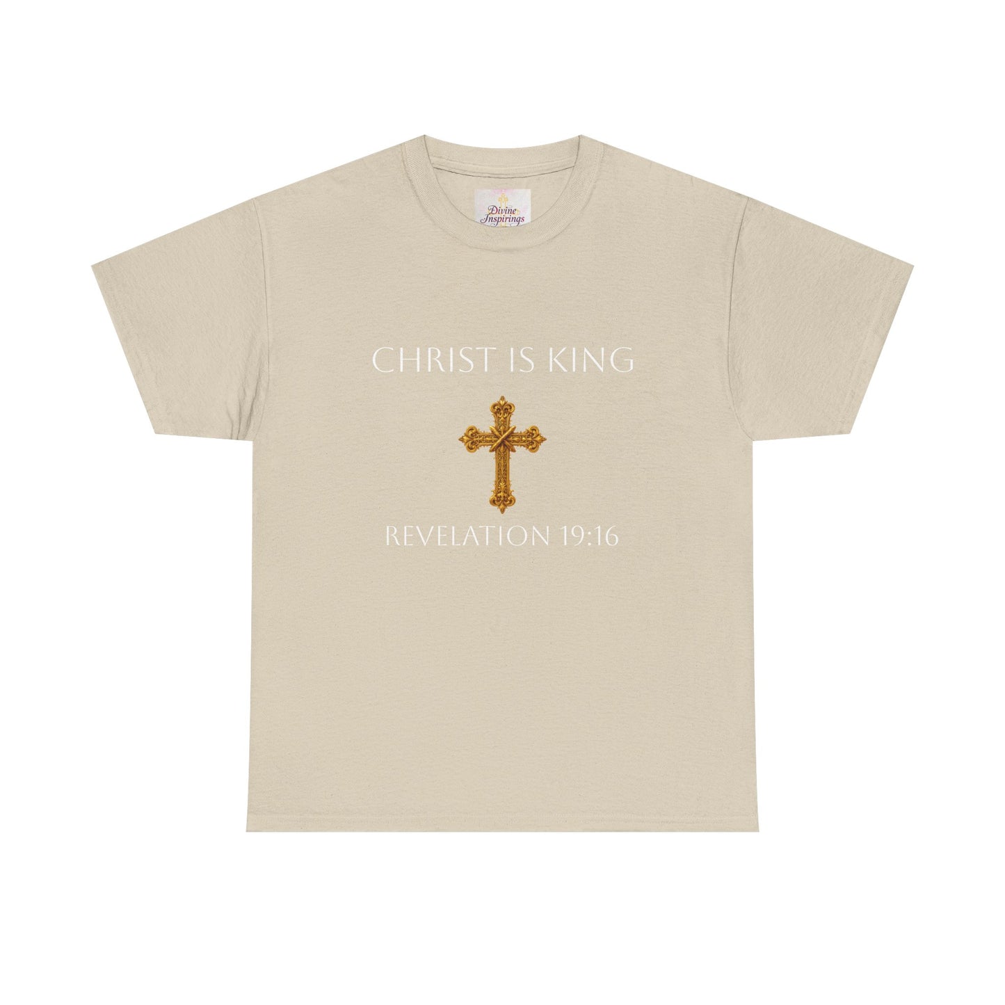 Christ is King Women’s Christian Tee (White Lettering)