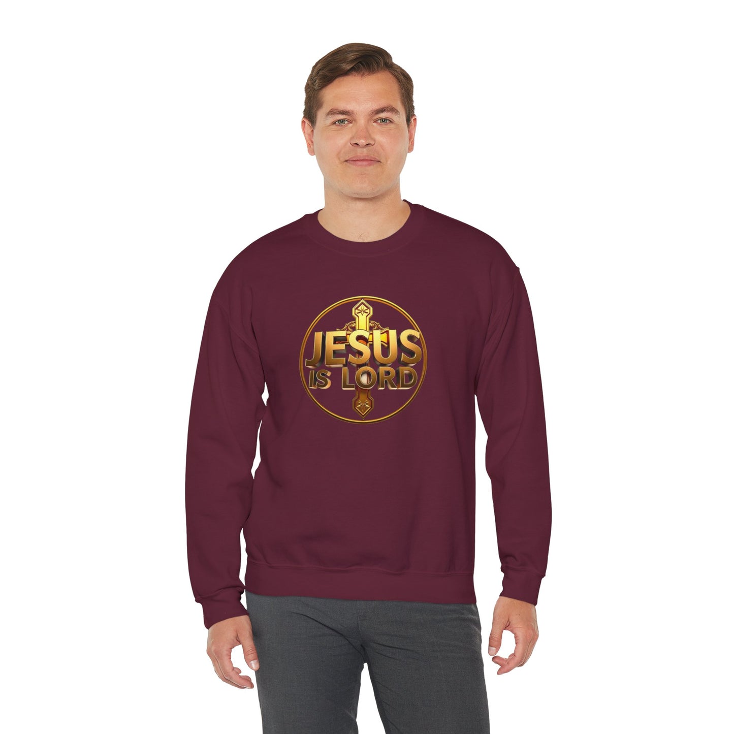 Jesus Is Lord (Gold Ed) - Men's Faith Sweater