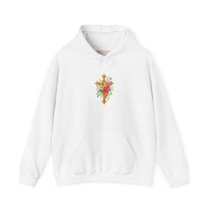 Floral Cross Women’s Christian Hoodie