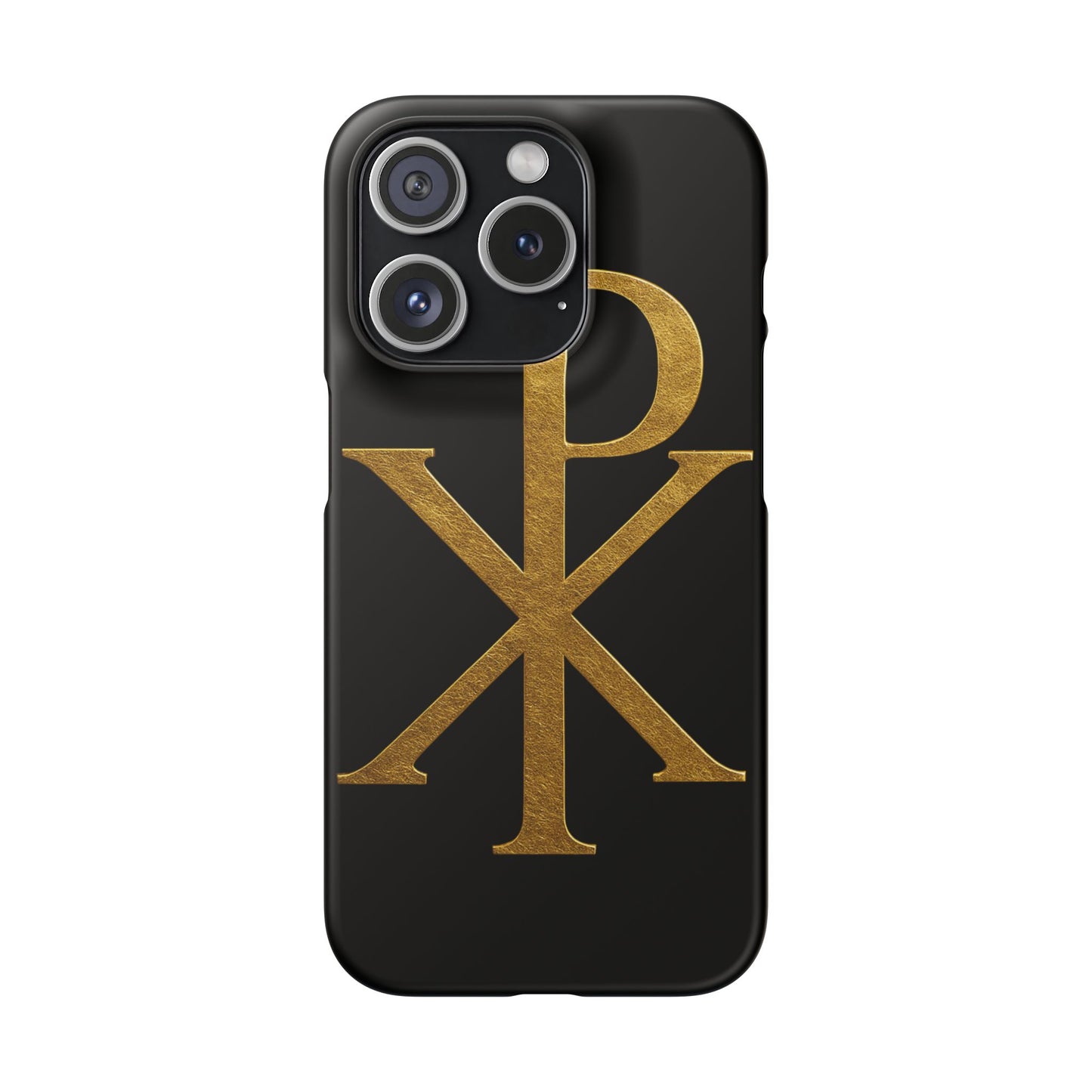 Black Chi Rho Snap Case for iPhone – The Way, Truth & Life