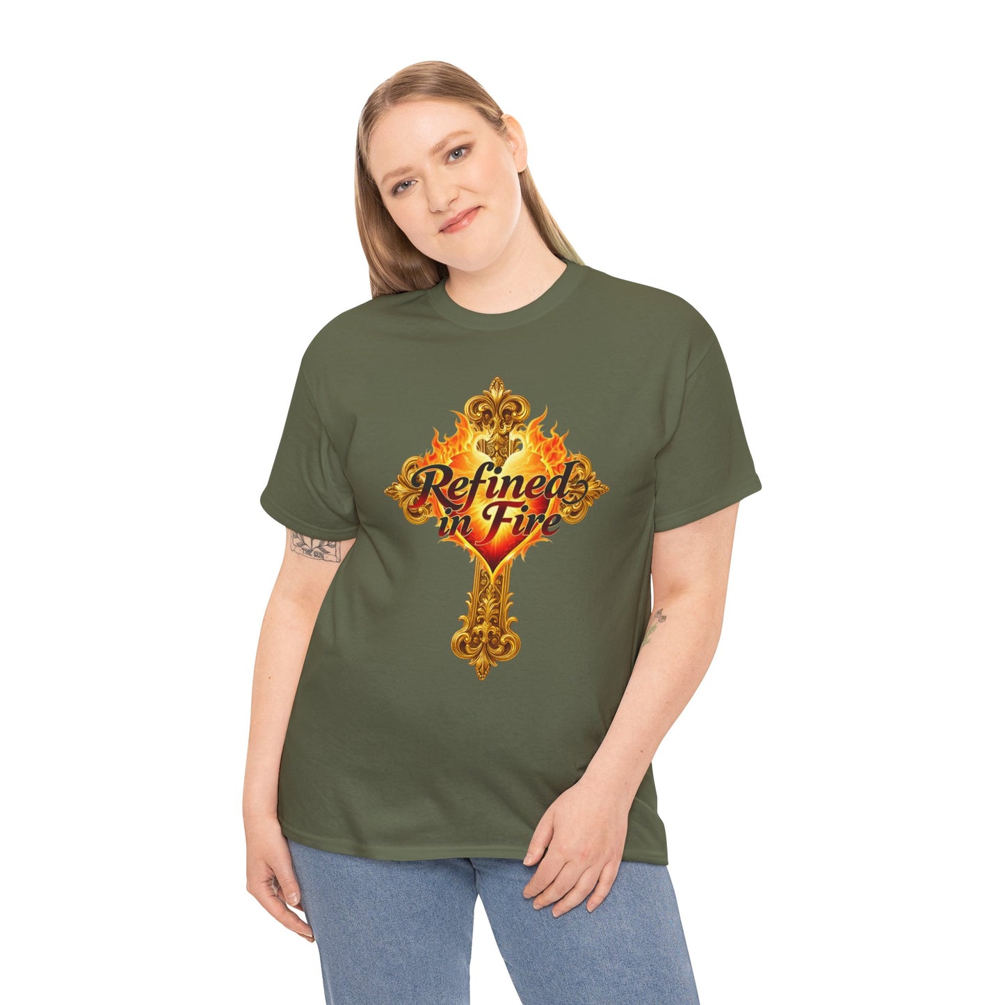 Refined in Fire — Women's Ornate Christian T-Shirt