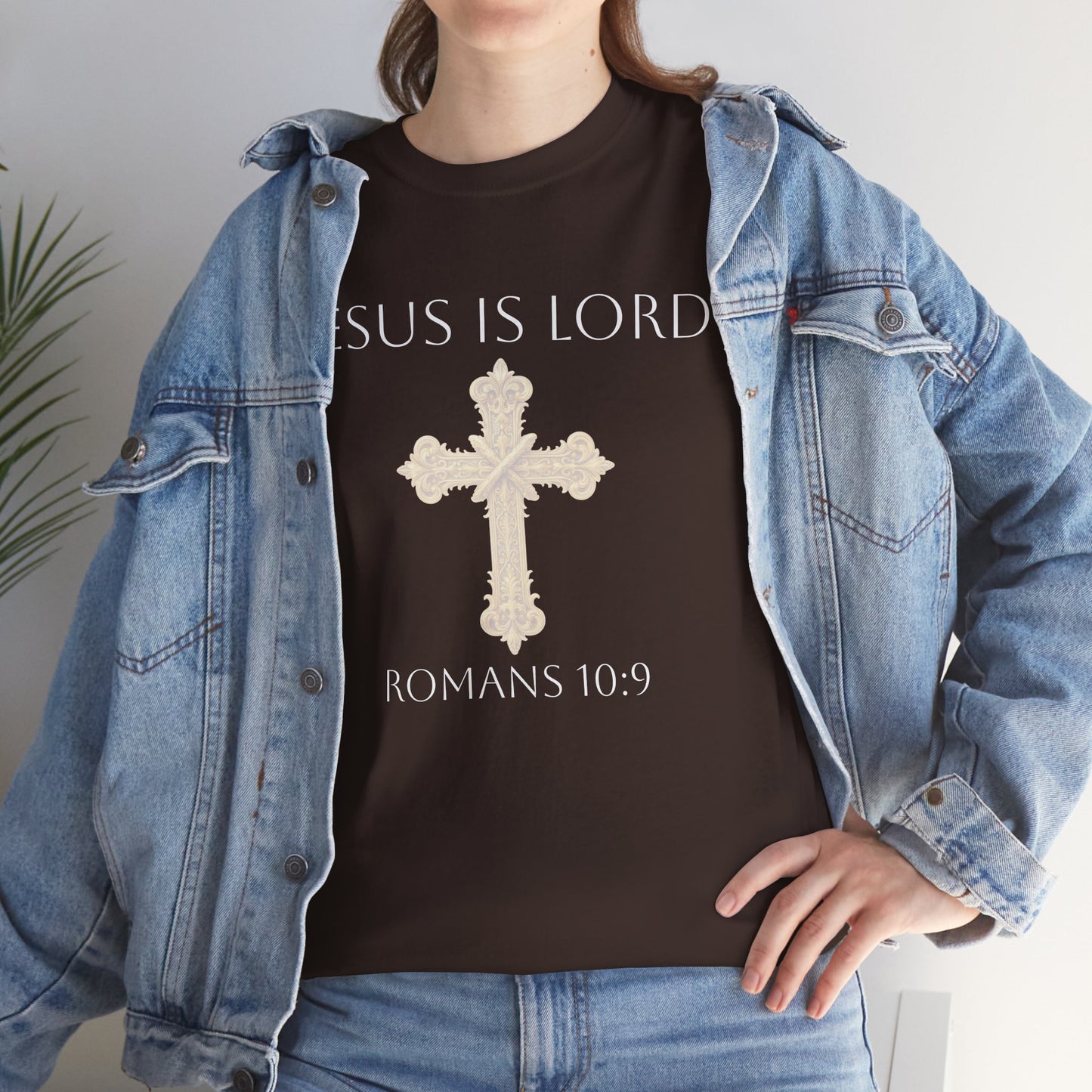 Jesus is Lord - Christian Women's Tee (White Lettering)